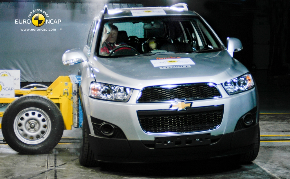 Chevrolet Aveo sedan i Captiva - pięć gwiazdek od Euro NCAP