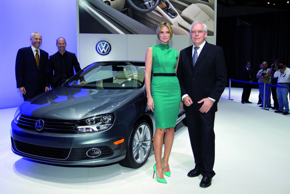 Heidi Klum w Volkswagenie Eos 