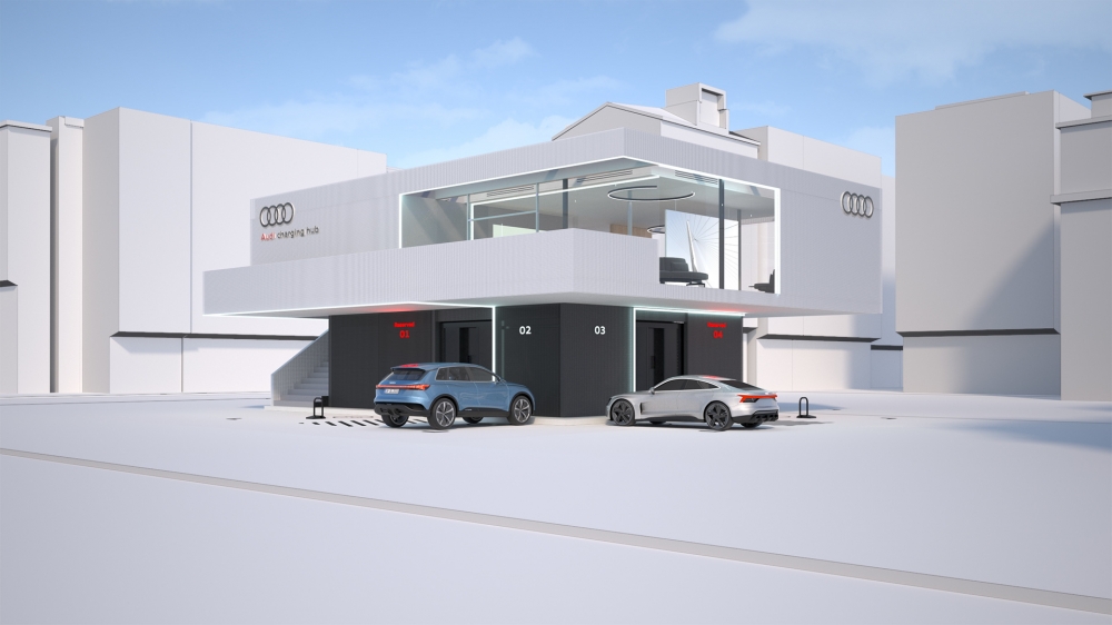 Audi przetestuje koncepcję centrum szybkiego ładowania