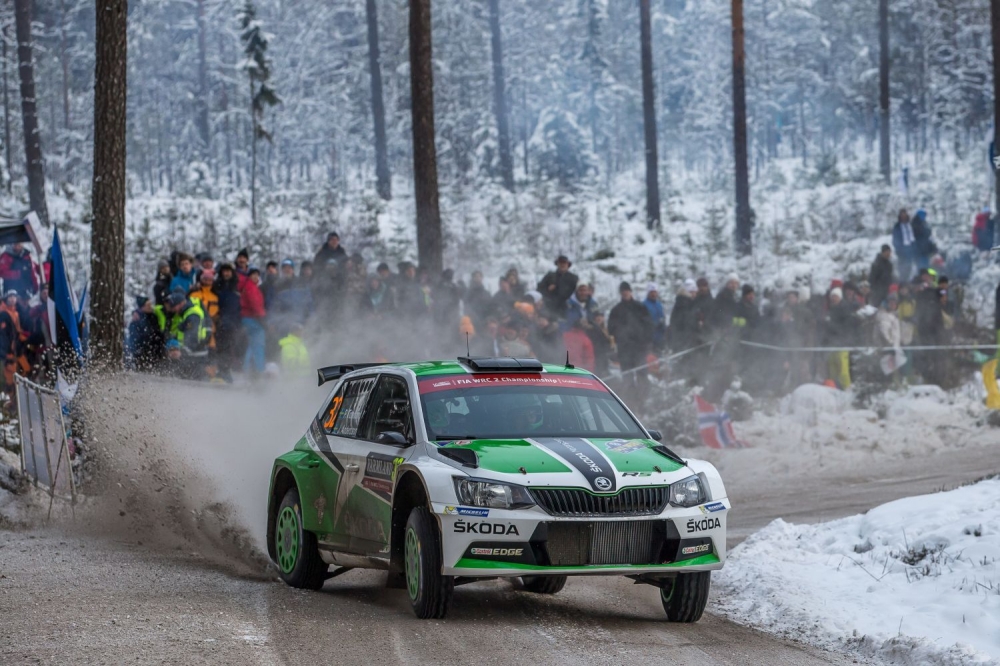 Skoda świętuje podwójny finisz na podium Rajdu Szwecji
