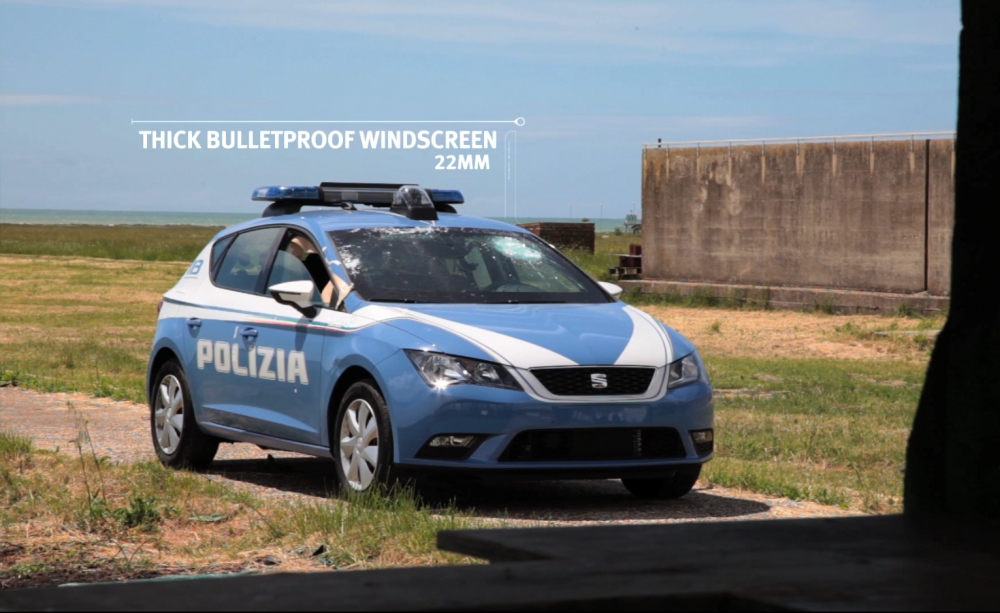 Kuloodporny Seat Leon dla Carabinieri