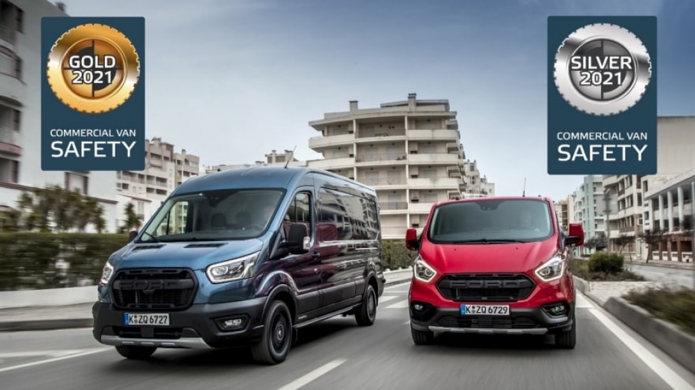 Fordy Transit i Transit Custom świetnie wypadły w testach Euro NCAP