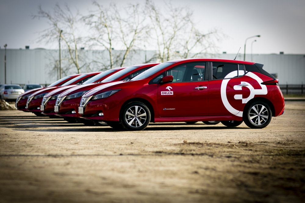 Elektryczne Nissany LEAF zasilają PKN ORLEN
