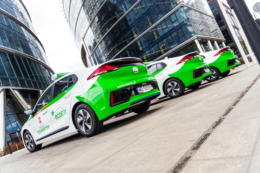 Hyundai IONIQ we flocie firmy taksówkarskiej EcoCar