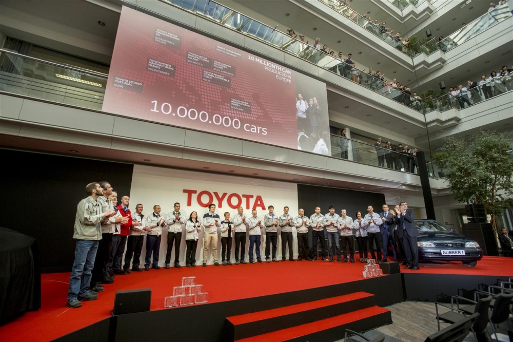 Toyota wyprodukowała 10 milionów samochodów w Europie 